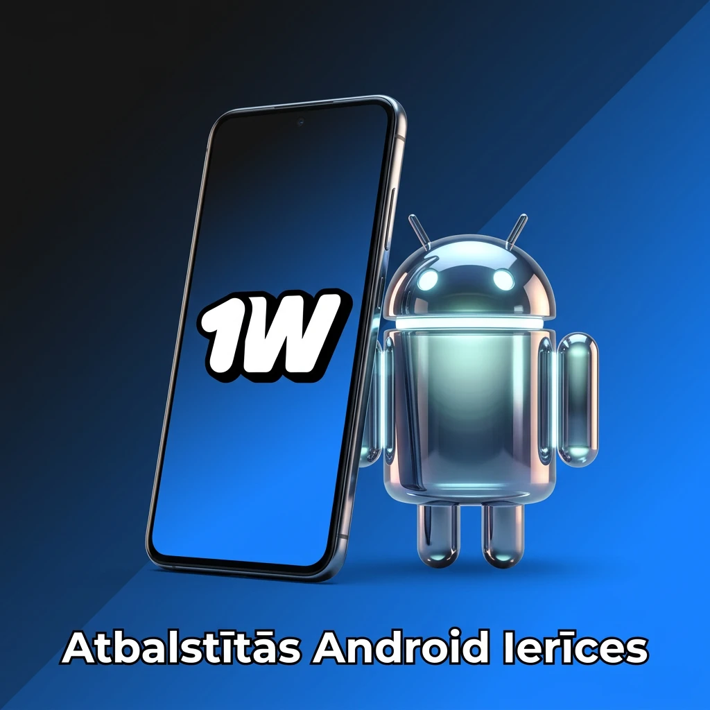 Atbalstītās Android ierīces saderīgas ar 1W PWA: Samsung, Google Pixel, Xiaomi, OnePlus, Oppo, Huawei