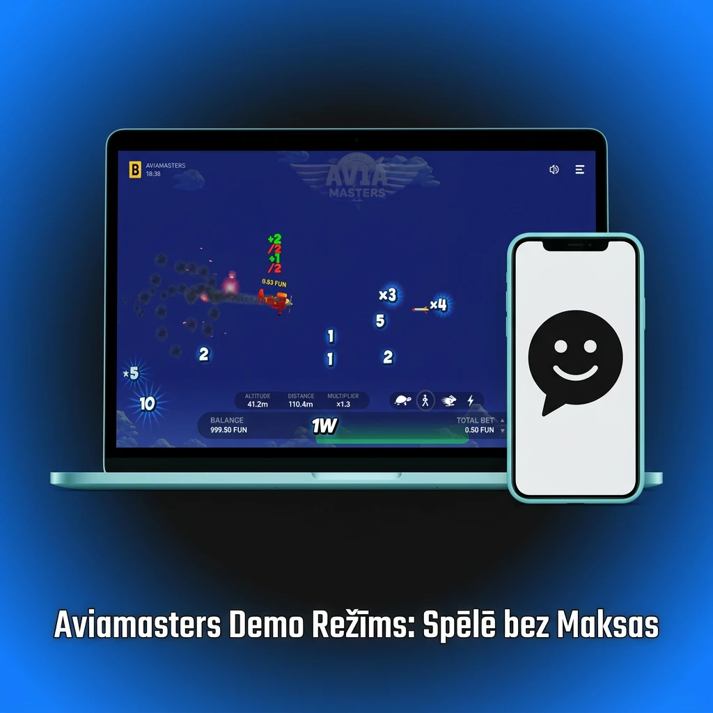 Aviamasters demo režīms — spēlē bez maksas ar virtuāliem kredītiem un visām spēles funkcijām