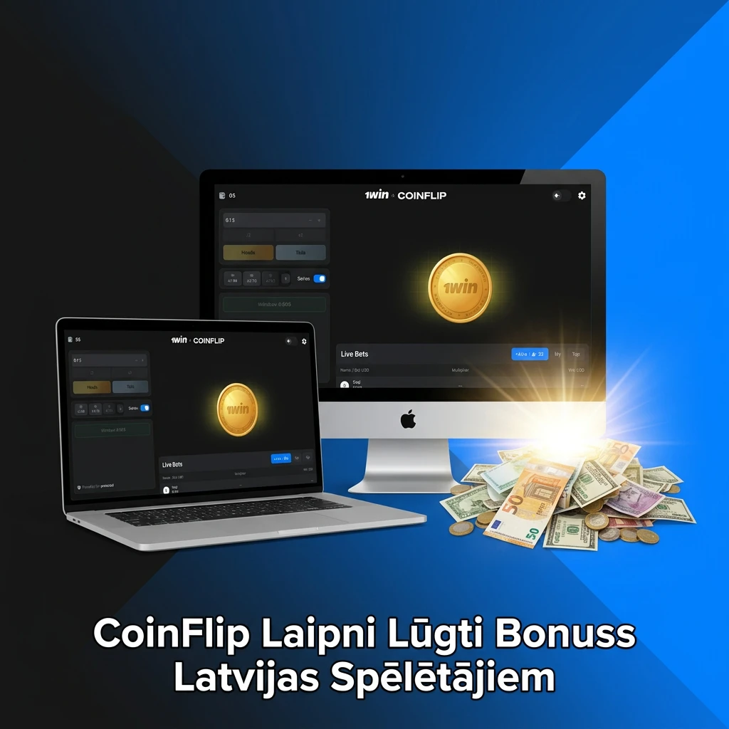 1W kazino laipni lūgti bonuss līdz 600% un 500 bezmaksas griezieni Latvijas spēlētājiem CoinFlip