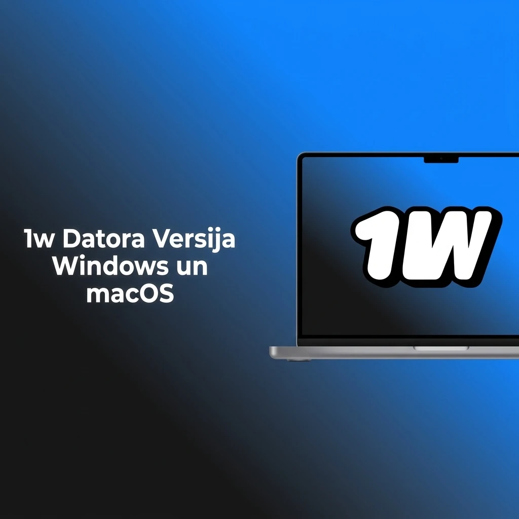 1w platforma datora pārlūkprogrammā Chrome, Firefox, Safari un Edge bez papildu instalēšanas Windows macOS