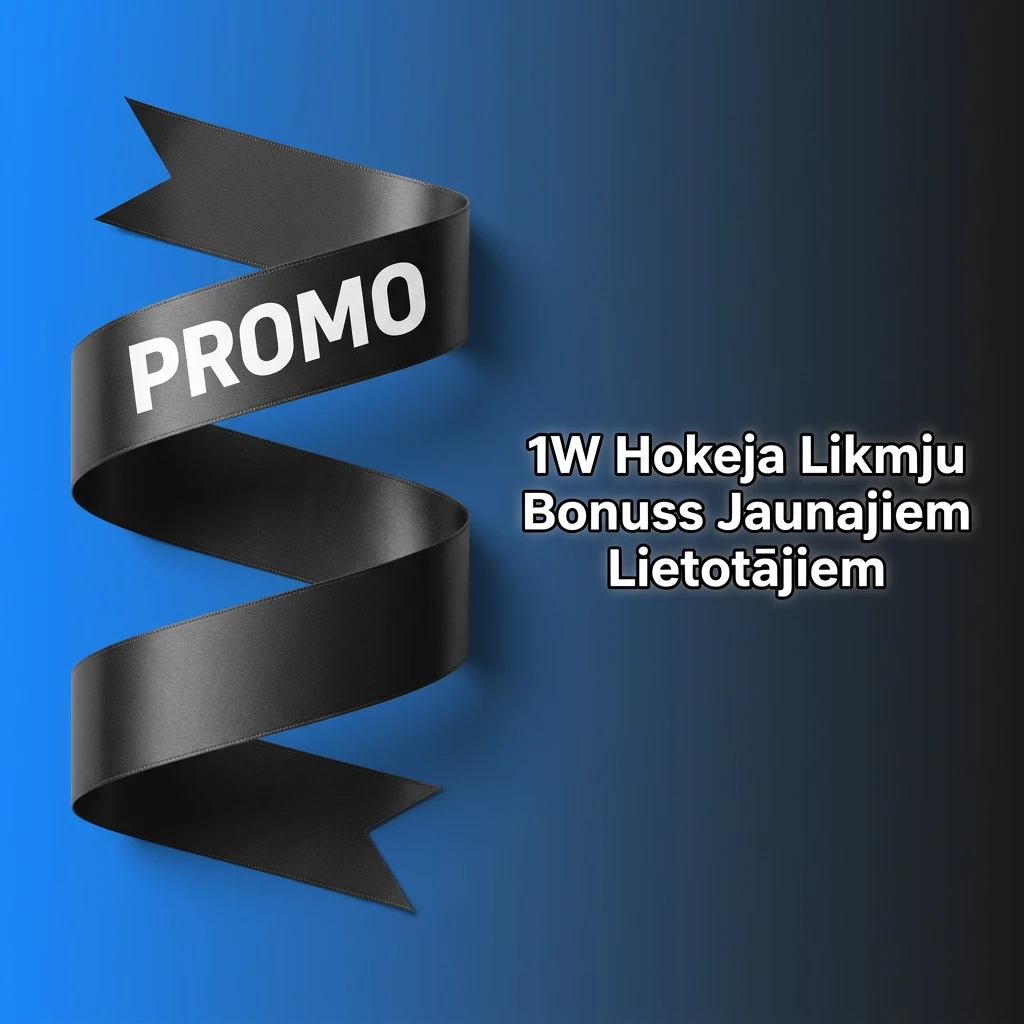 1W hokeja likmju bonuss jaunajiem lietotājiem pirmajam depozītam ar apgrozījuma nosacījumiem