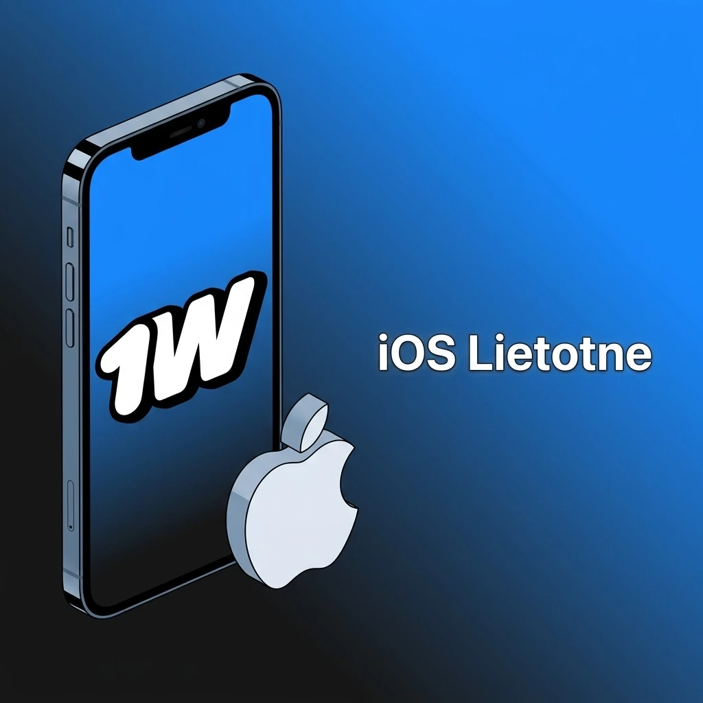 1w iOS lietotne iPhone un iPad ierīcēm – lejupielādē App Store, iOS 12.0+, ātra instalācija