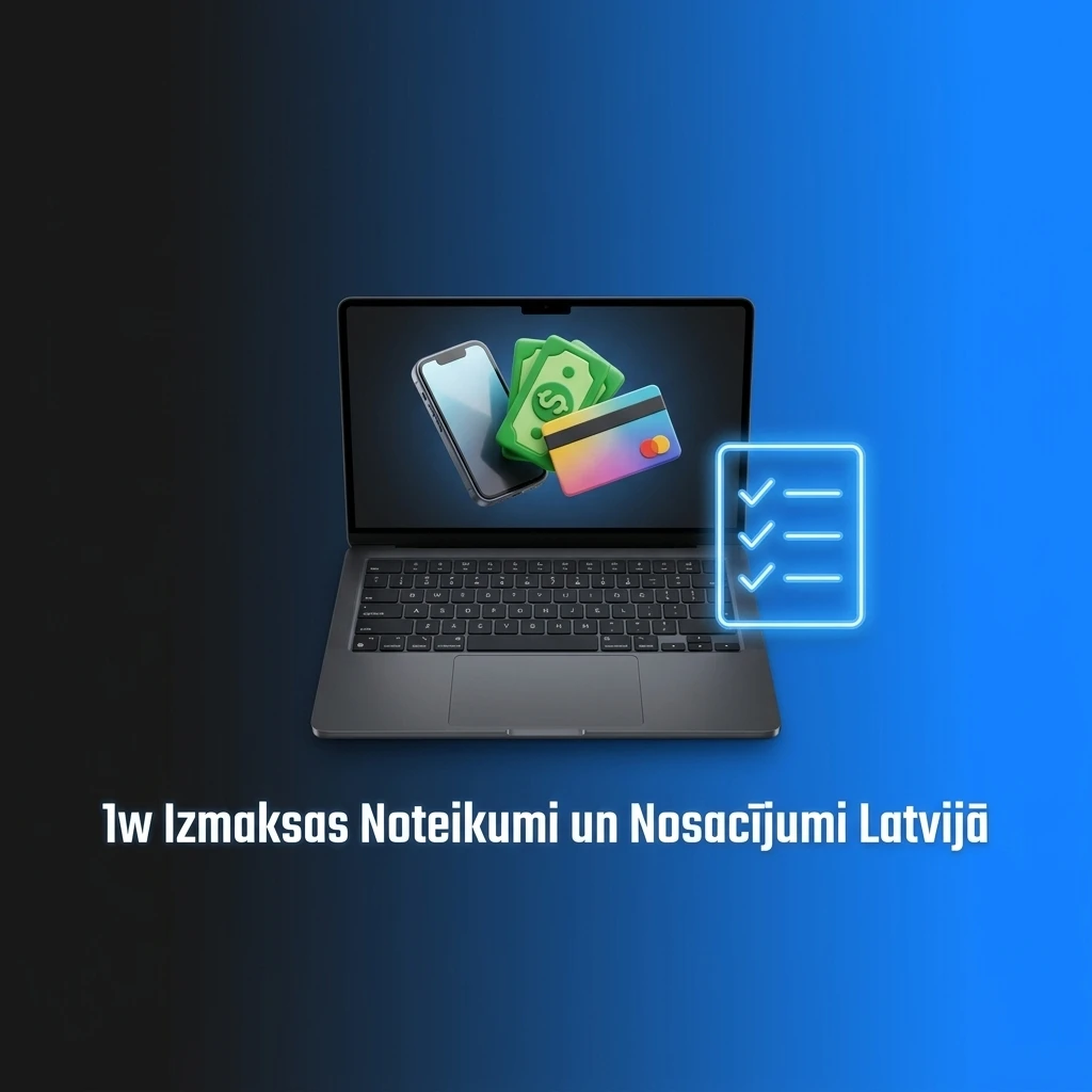 1w izmaksas noteikumi Latvijā: verifikācija, bonusi, limiti un apstrādes laiki kriptovalūtu izņemšanai