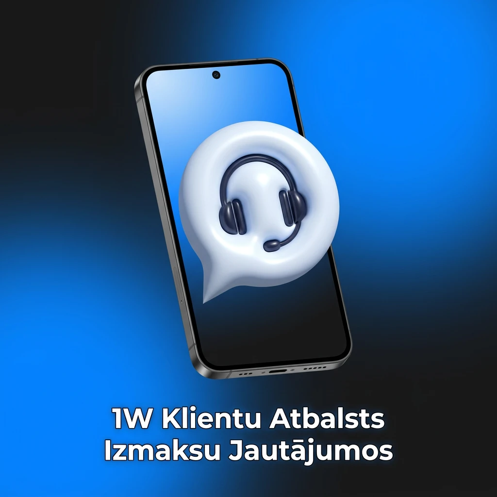 1W klientu atbalsts izmaksu jautājumos – Live Chat, e-pasts un Telegram palīdzība 24/7