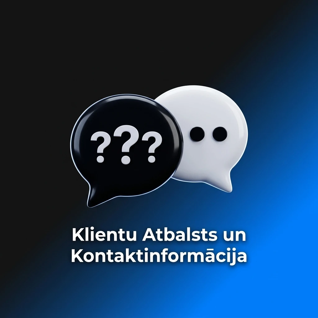 1w klientu atbalsts — tērzēšana, e-pasts un kontaktforma pieejami 24/7 latviešu valodā