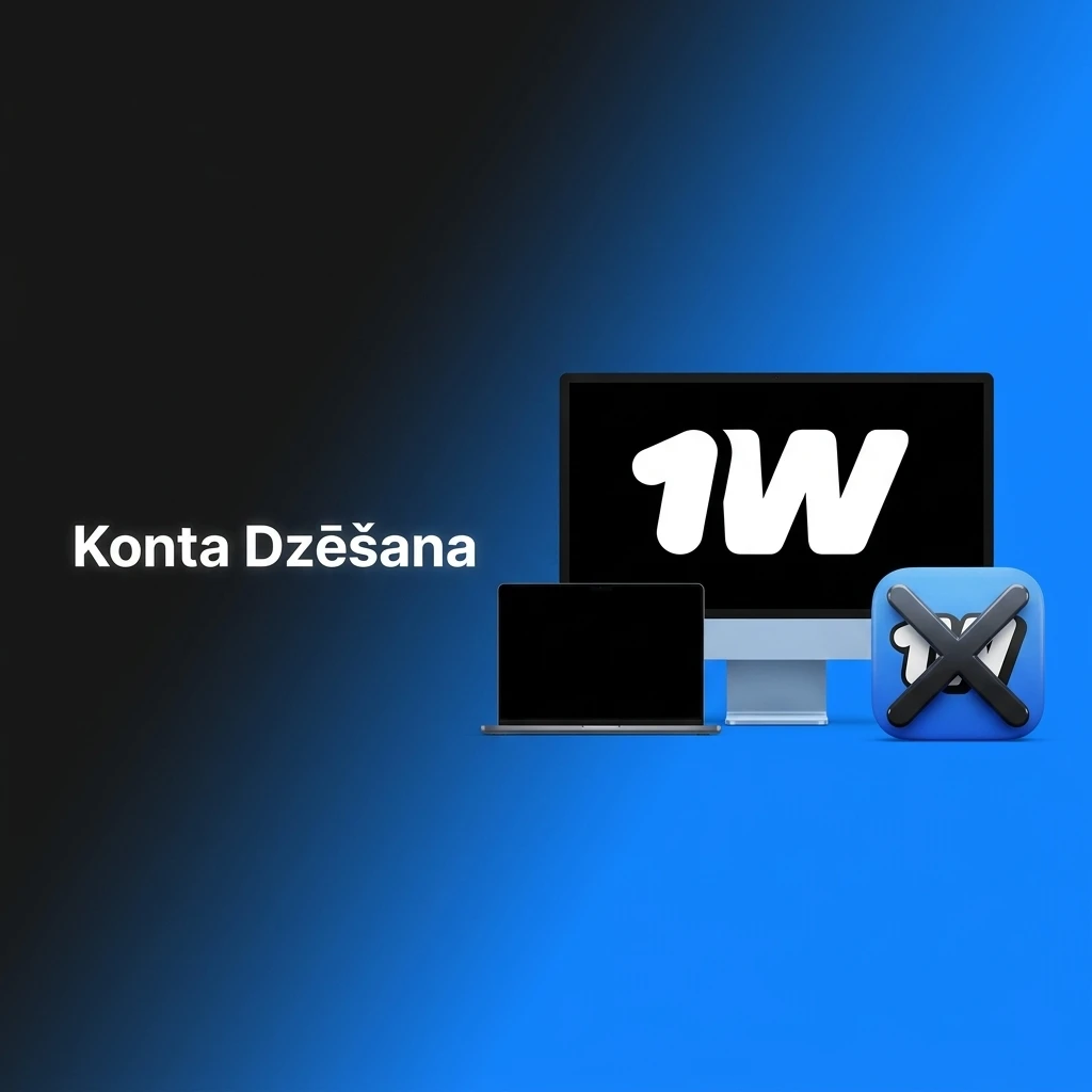Konta dzēšanas process: piesakieties, atrodiet opciju "Dzēst kontu", apstipriniet un saņemiet apstiprinājumu e-pastā.