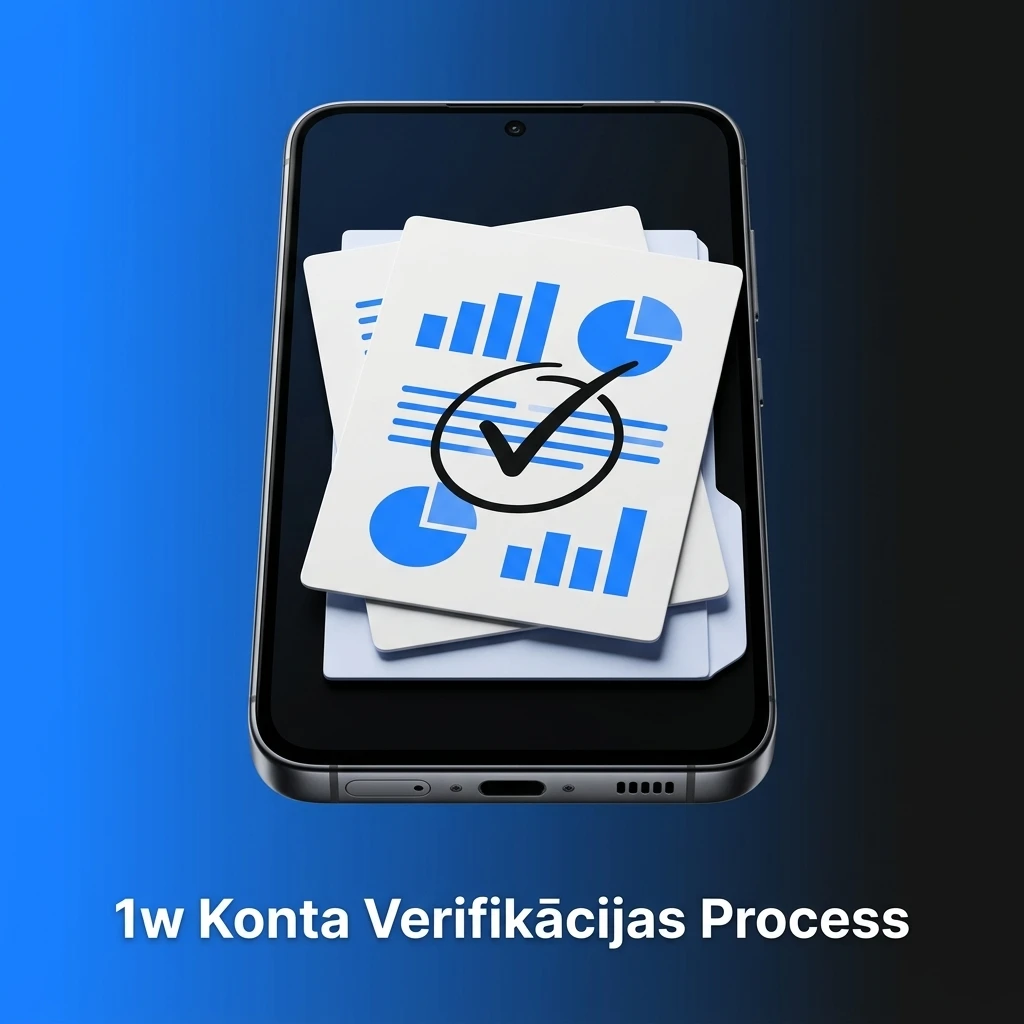 1w konta verifikācijas process Latvijas lietotājiem – dokumentu iesniegšana un konta apstiprināšana