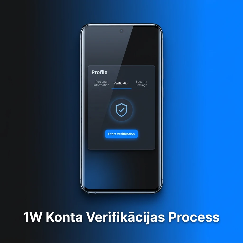 1W konta verifikācijas process: dokumentu iesniegšana identitātes, adreses un maksājumu apstiprināšanai