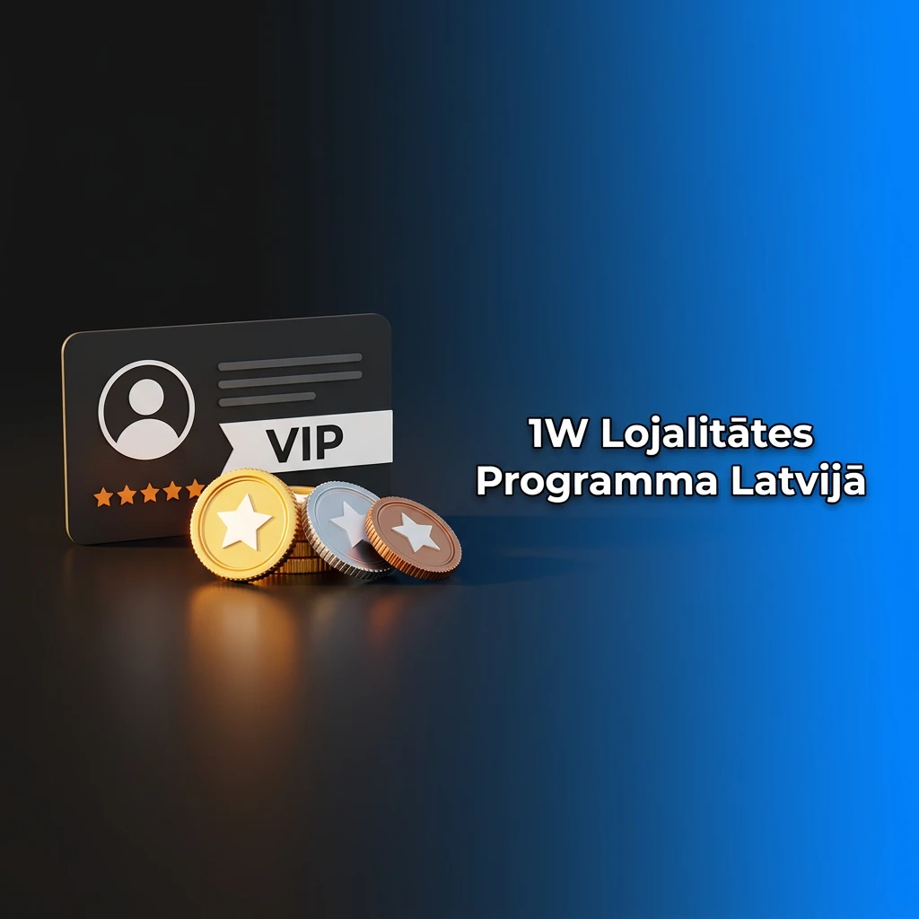 1W lojalitātes programma Latvijā – punktu sistēma, VIP līmeņi un ekskluzīvi bonusi spēlētājiem
