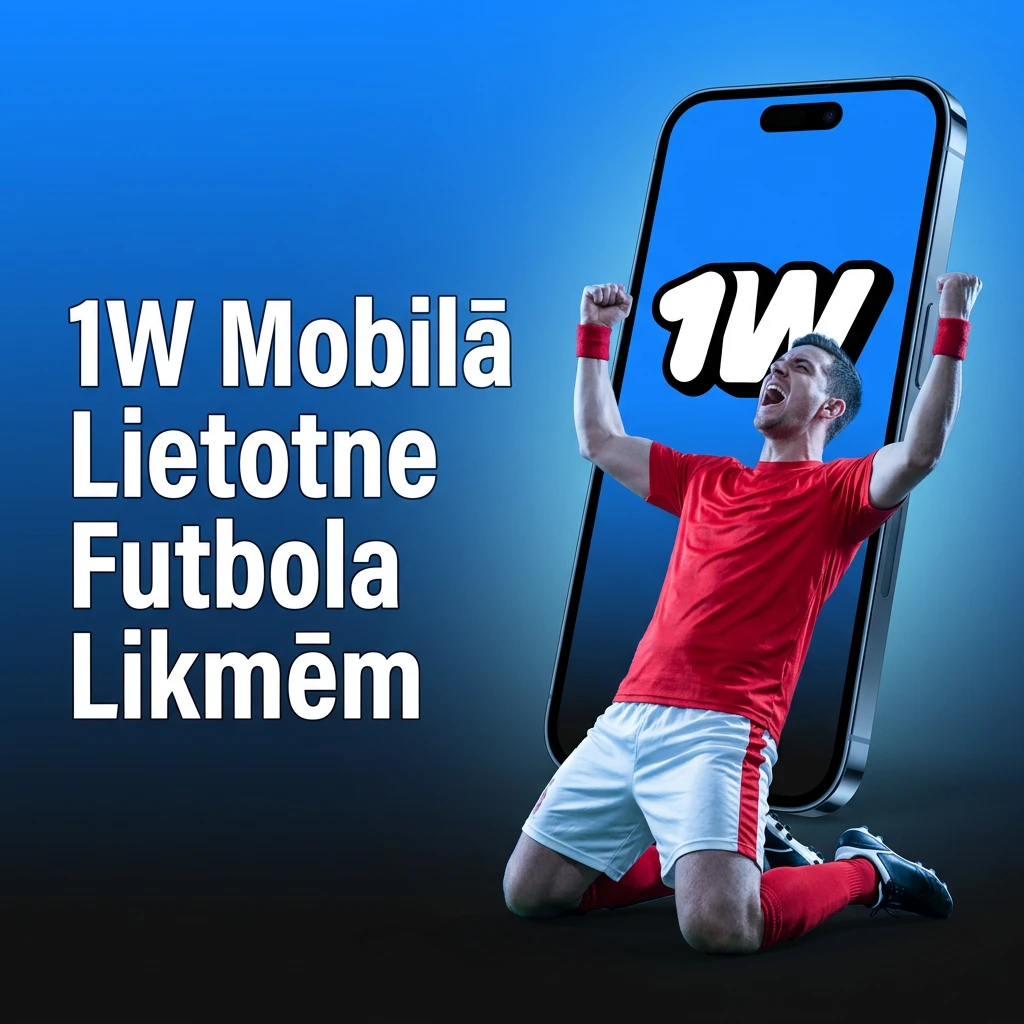 1W mobilā lietotne futbola likmēm Android un iOS – lejupielādē un liec likmes jebkurā vietā