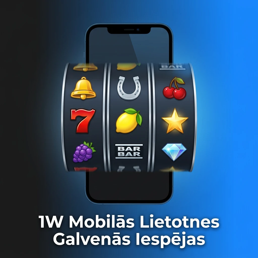 1W mobilās lietotnes galvenās iespējas Latvijas spēlētājiem — bonusi, kazino, sporta derības