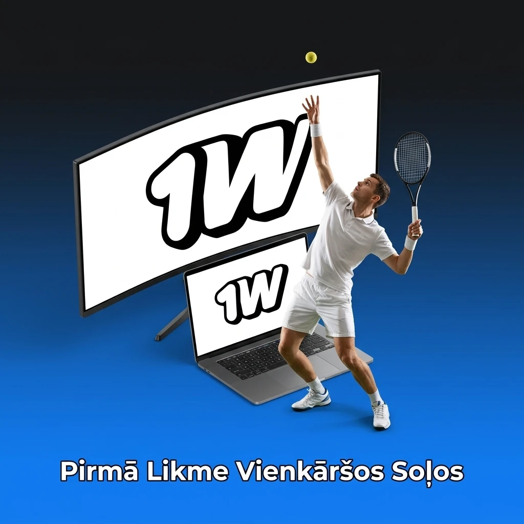 1w pirmā likme vienkāršos soļos: reģistrācija, depozīts, sporta izvēle un likmes apstiprināšana