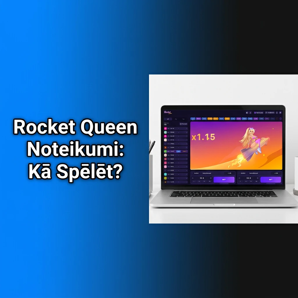 Rocket Queen crash spēle ar pieaugošu reizinātāju, divām likmēm un automātisko izņemšanu, likmes €0.10–€300