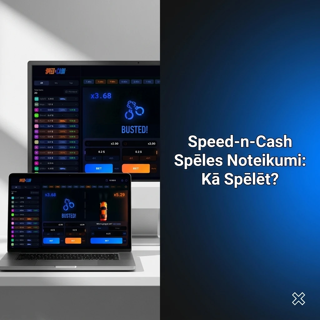Speed-n-Cash crash spēle ar multiplikatora mehānismu – izņem naudu pirms sabrukuma, lai reizinātu likmi.