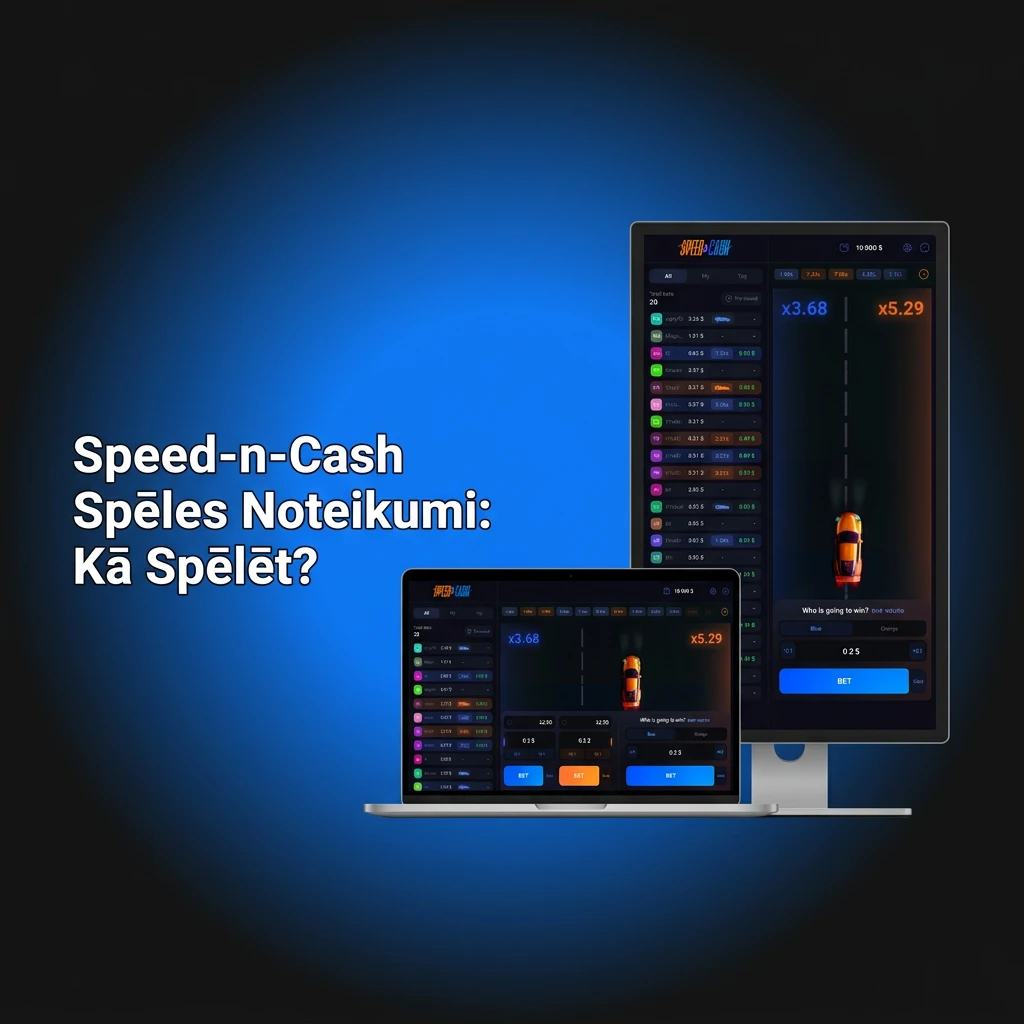 Speed-n-Cash crash spēle ar multiplikatora mehānismu, kur laicīga naudas izņemšana nosaka uzvaru
