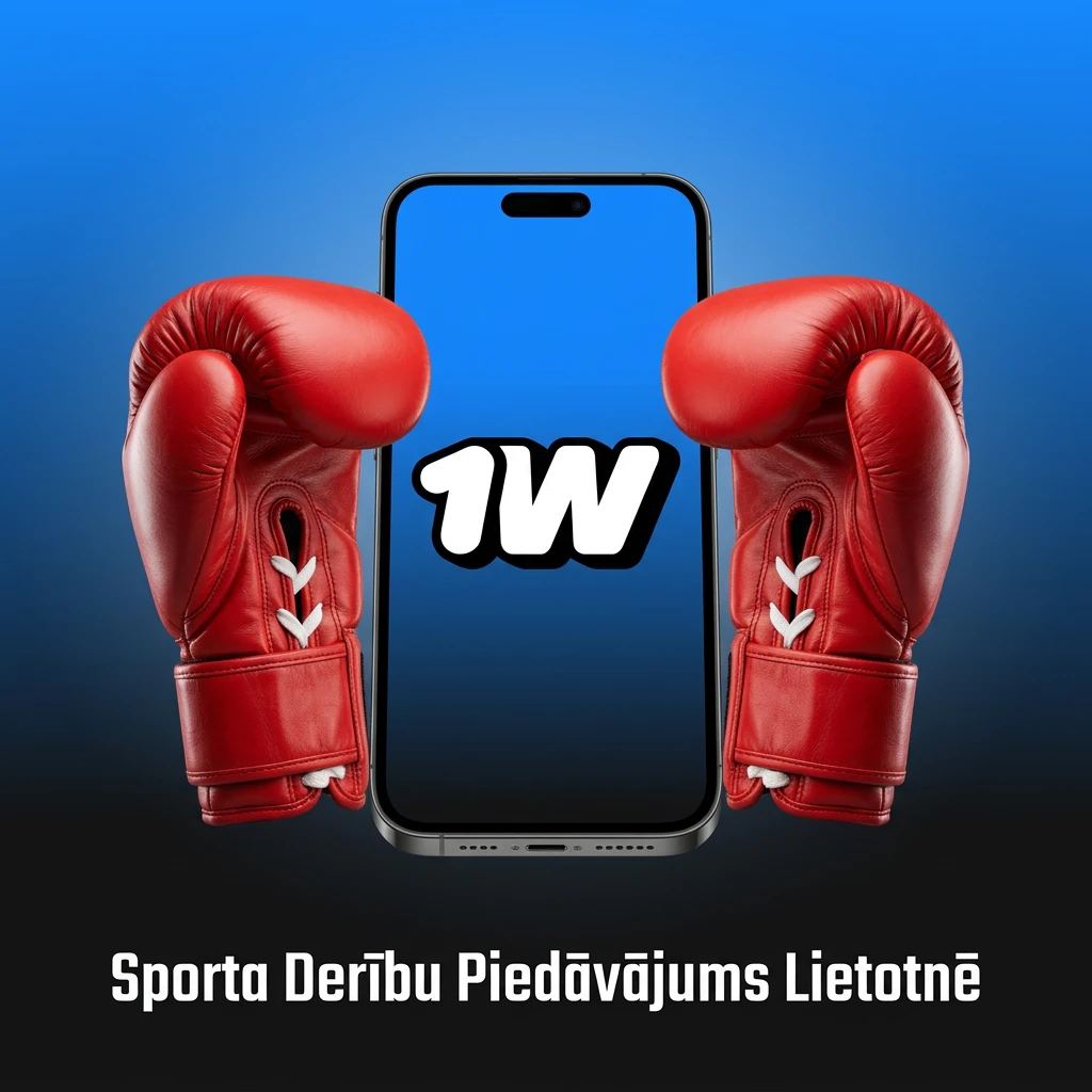 1W lietotne sporta derībām – futbols, basketbols, teniss, hokejs, MMA, kibersports un citi sporta veidi