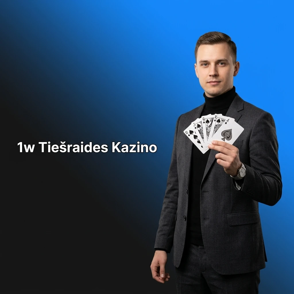 1w tiešraides kazino ar īstiem dīleriem — blackjack, rulete, baccarat, pokers un spēļu šovi reālajā laikā.