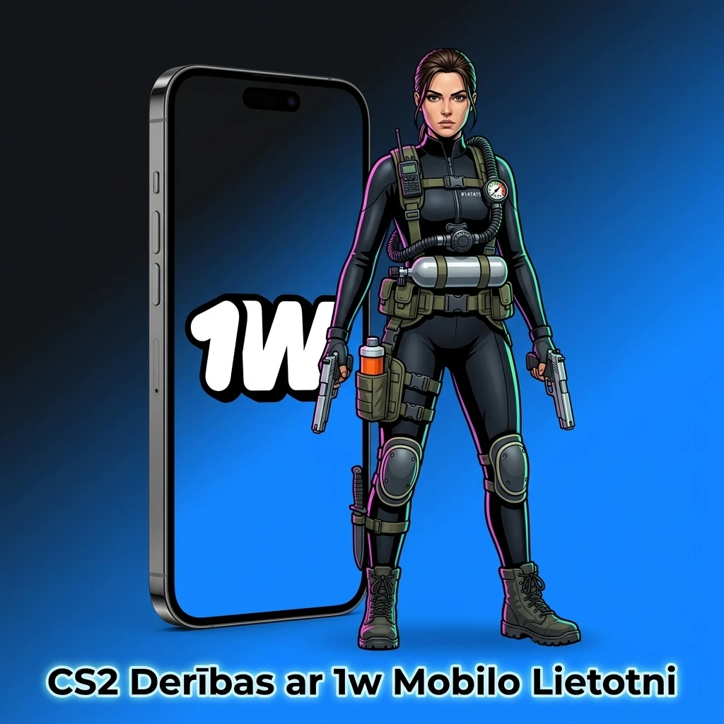 CS2 derības ar 1w mobilo lietotni Android un iOS ierīcēs – ātra lejupielāde un likmes jebkurā vietā