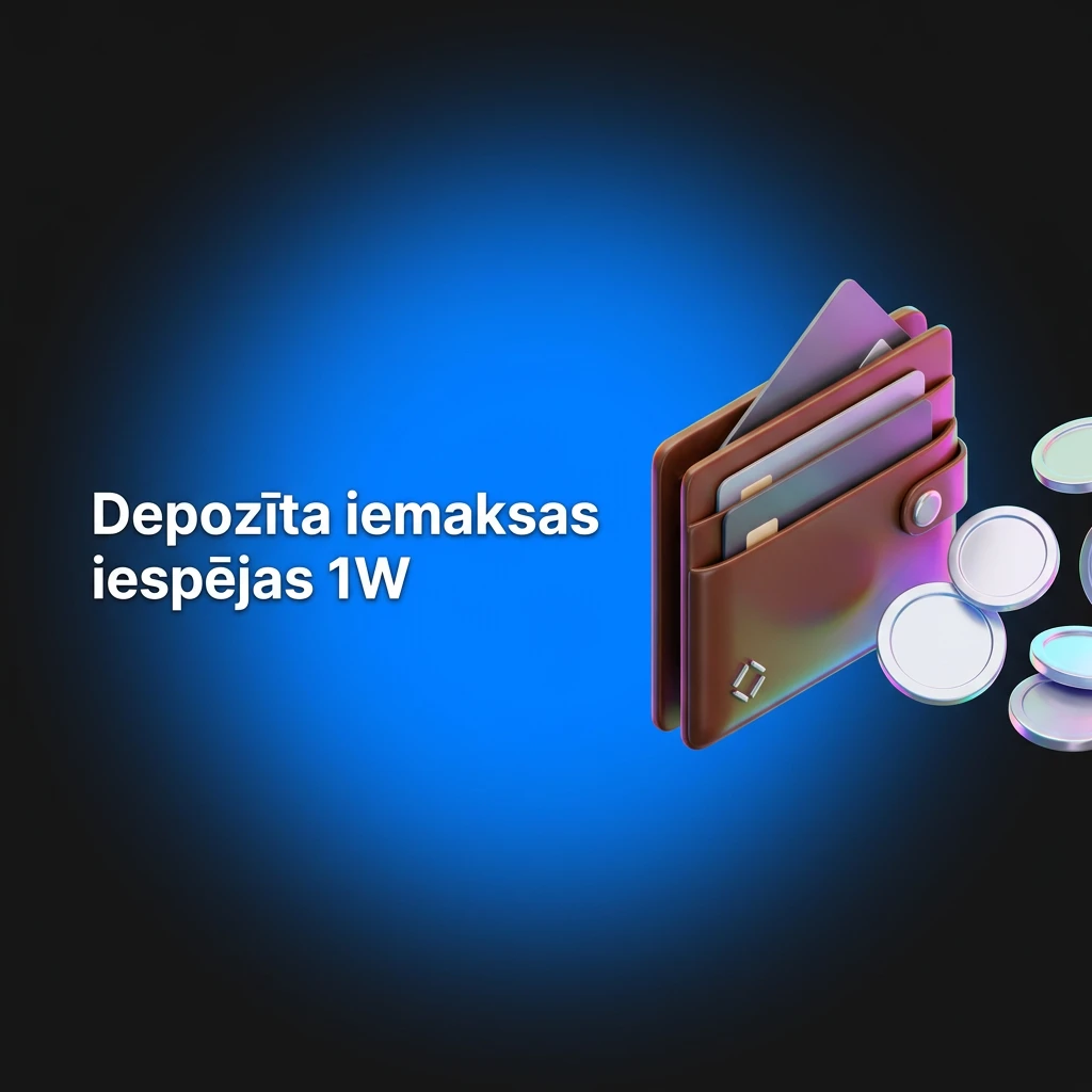 Depozīta iemaksas soļi platformā: kases sadaļa, maksājumu metodes, summas ievade un bilances pārbaude.