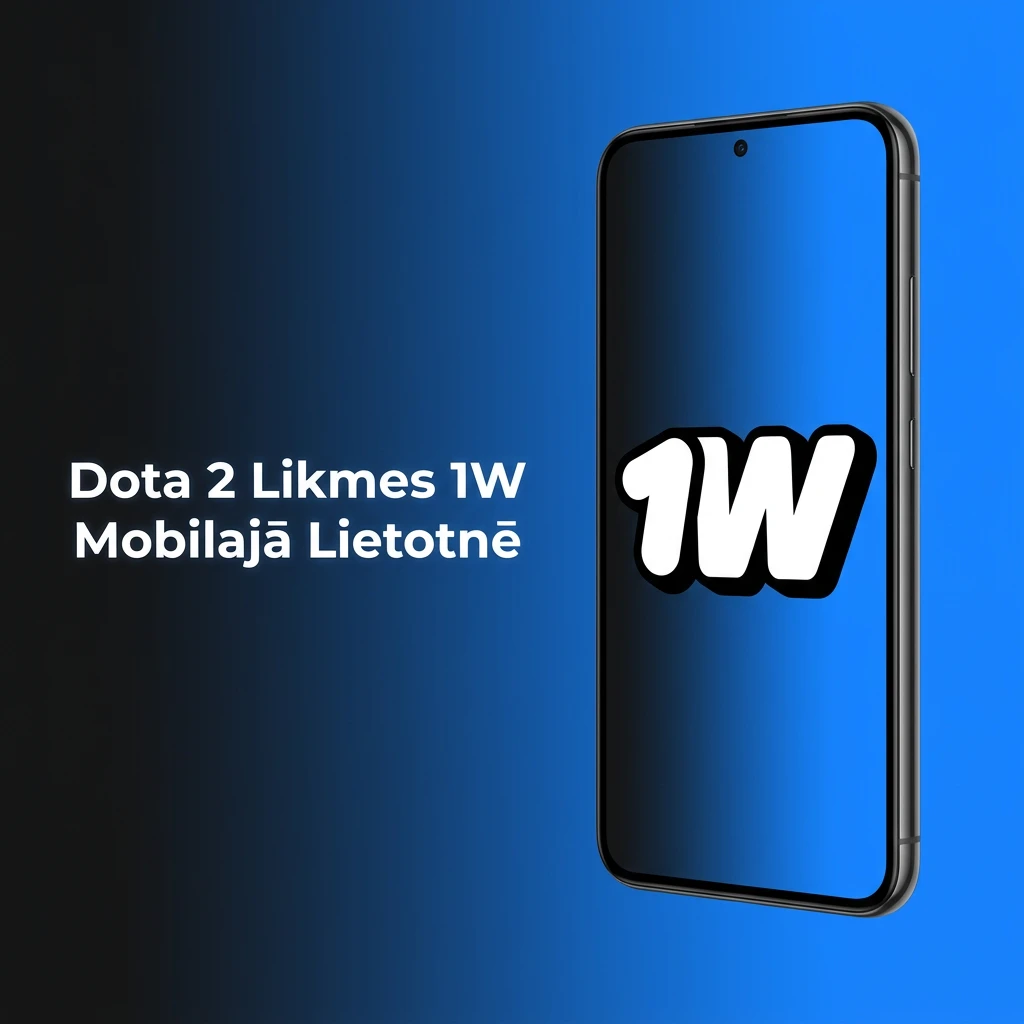 1W mobilā lietotne Dota 2 likmēm Android un iOS ierīcēm — ātra un ērta likmju veikšana