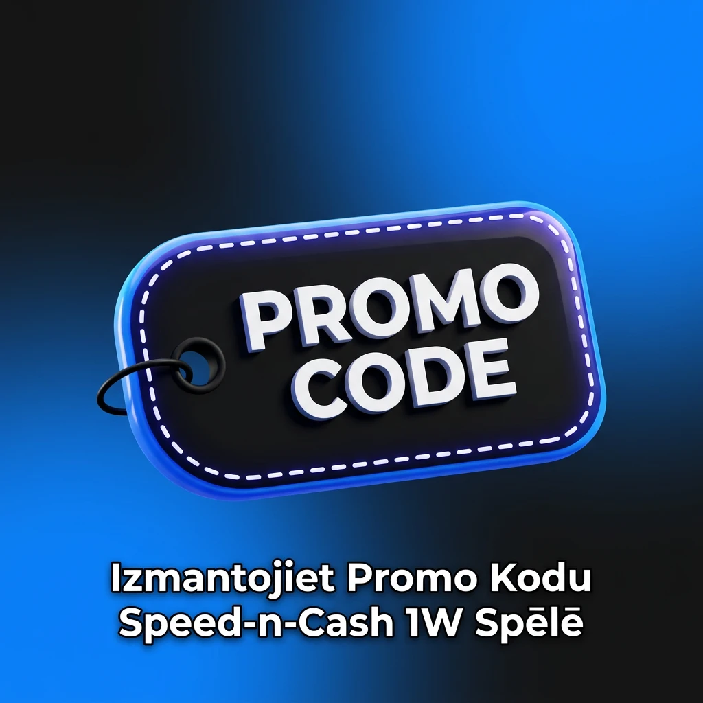 1W kazino Speed-n-Cash spēle ar promo kodu 1WLAT Latvijas spēlētājiem bonusa aktivizēšanai