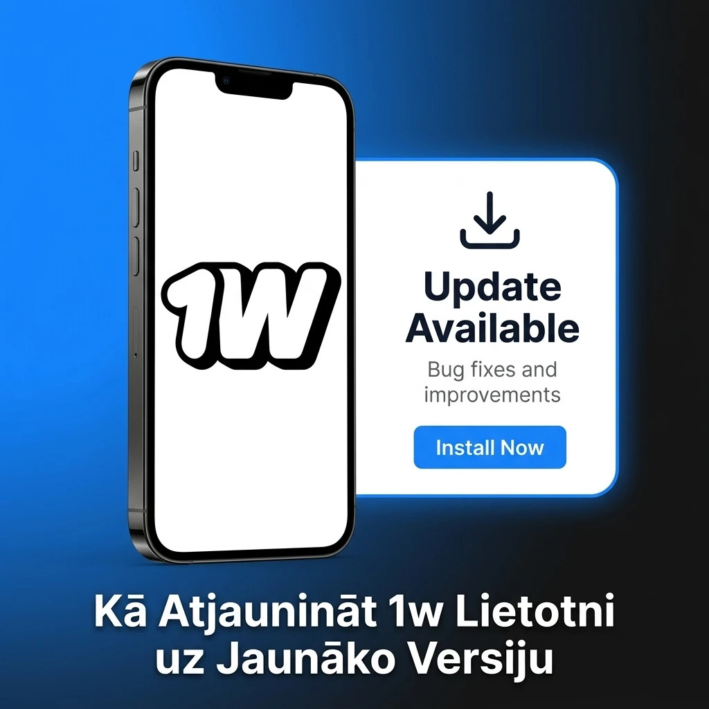 1w lietotne automātiski atjauninās – nav nepieciešama manuāla lejupielāde vai App Store apmeklējums
