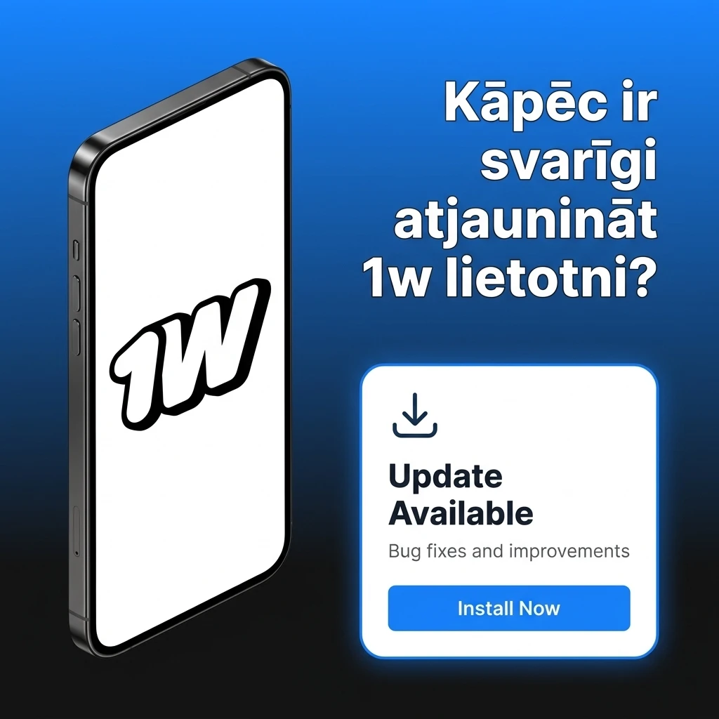 1w lietotnes atjaunināšana – drošība, ātrums un jaunas funkcijas ikdienas lietošanā