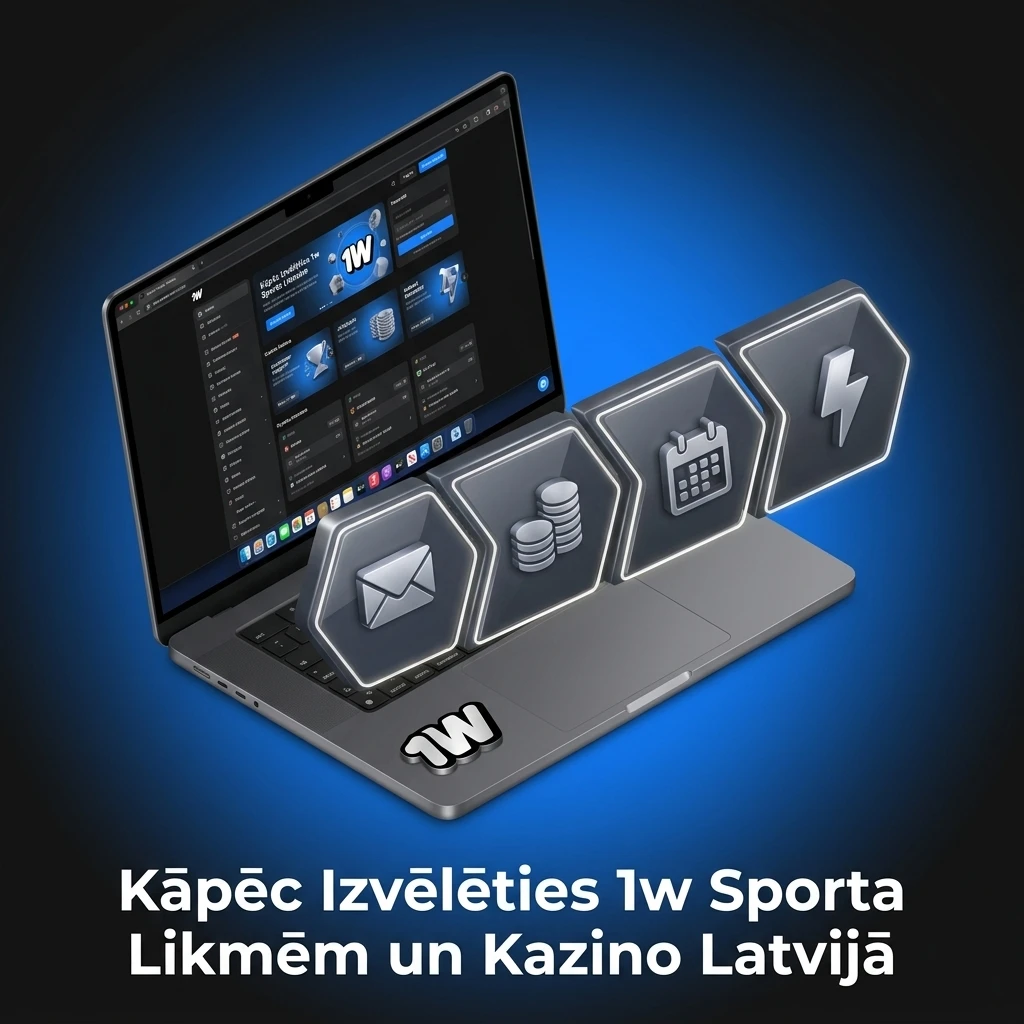 1w sporta likmes un kazino Latvijā – plašs spēļu klāsts, konkurētspējīgi koeficienti un ātra izmaksa