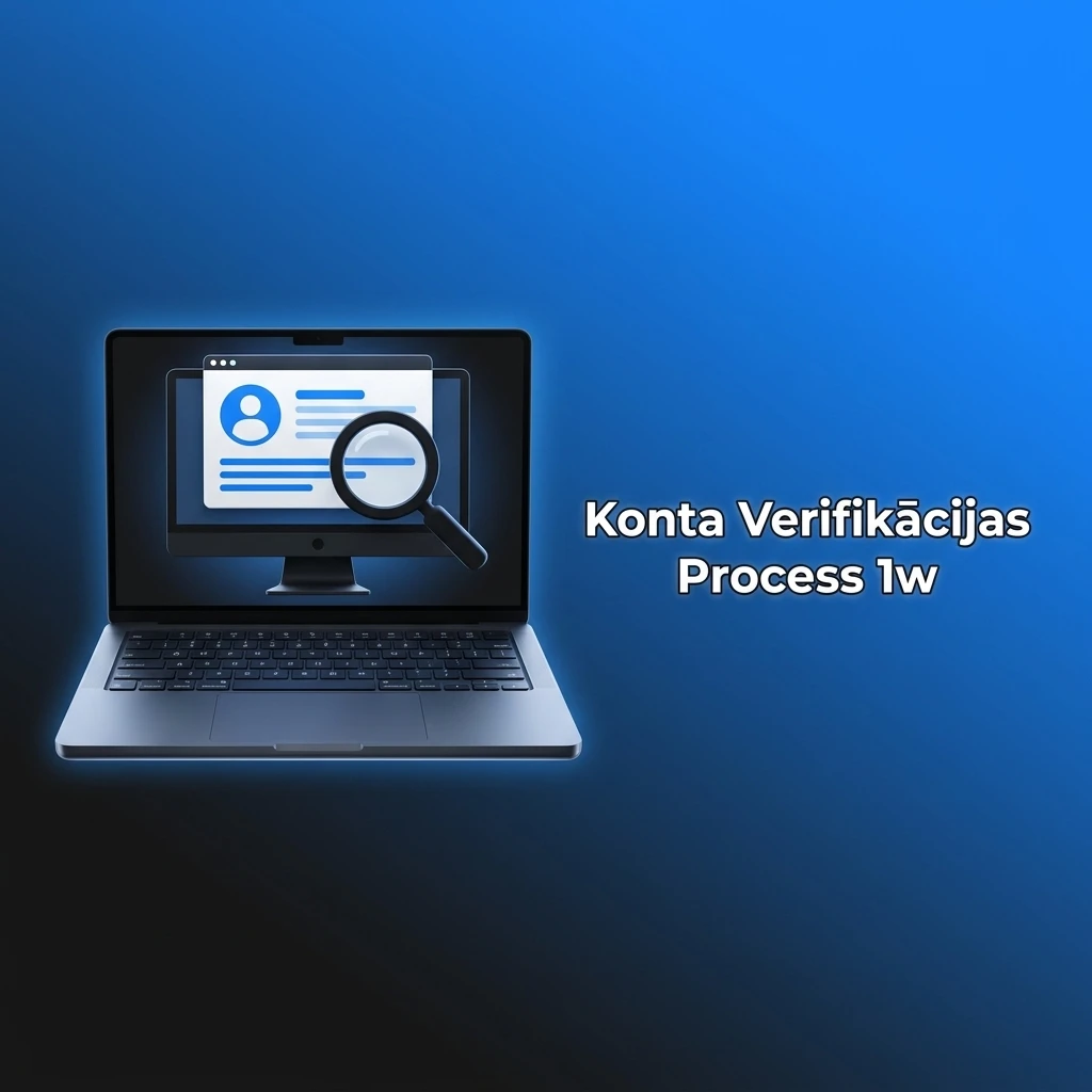 Latvijas lietotāja konta verifikācijas process ar dokumentu iesniegšanu un 24 stundu apstiprināšanu