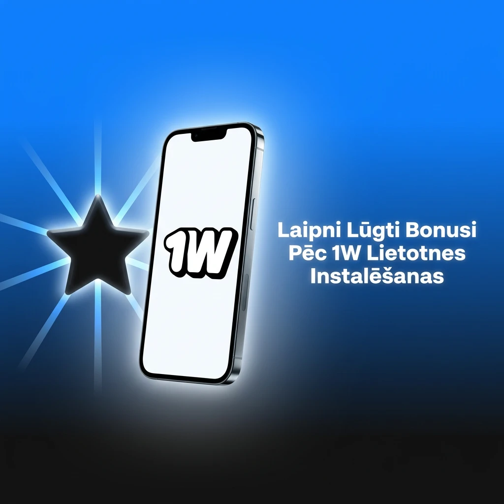 1W lietotnes laipni lūgti bonusi — līdz 600% par 4 depozītiem un 500 bezmaksas griezieni