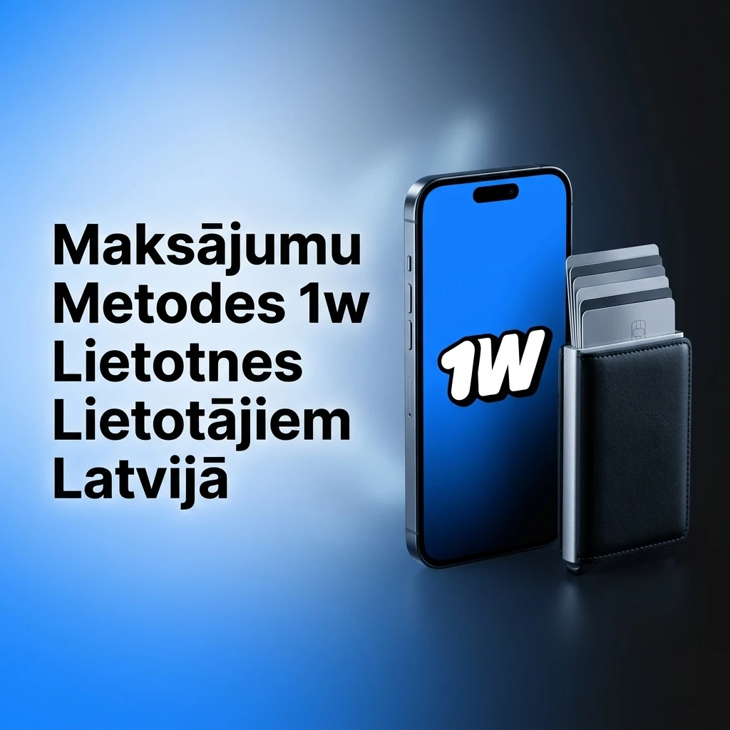1w lietotnes maksājumu metodes Latvijā: Visa, Mastercard, Skrill, Neteller, kriptovalūtas un bankas pārskaitījums