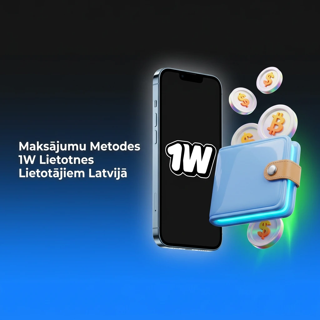 1W lietotnes maksājumu metodes Latvijā: Visa, Mastercard, Skrill, Neteller, kriptovalūtas un bankas pārskaitījums