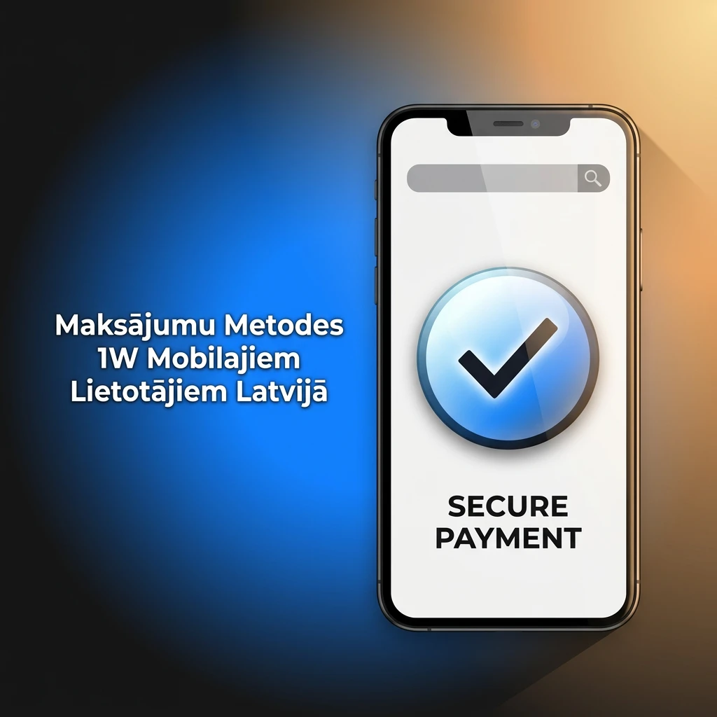 1W mobilās maksājumu metodes Latvijā – kriptovalūtas BTC, ETH, LTC, USDT un citas, min. depozīts 1 EUR