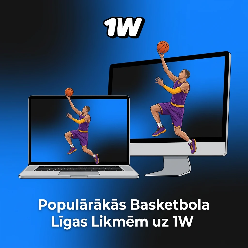 Populārākās basketbola līgas likmēm: NBA, Eirolīga, NCAA, EuroBasket un citas 1W platformā