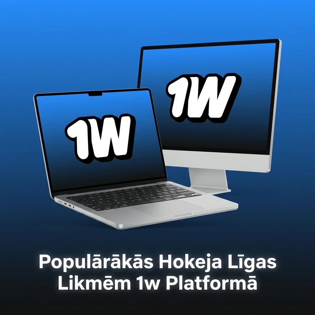NHL, KHL, SHL, IIHF un Latvijas hokeja līgu likmes 1w platformā — populārākās sacensības