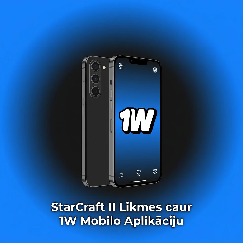 1W mobilā aplikācija StarCraft II likmēm – sekojiet mačiem un veiciet likmes Android vai iOS ierīcē