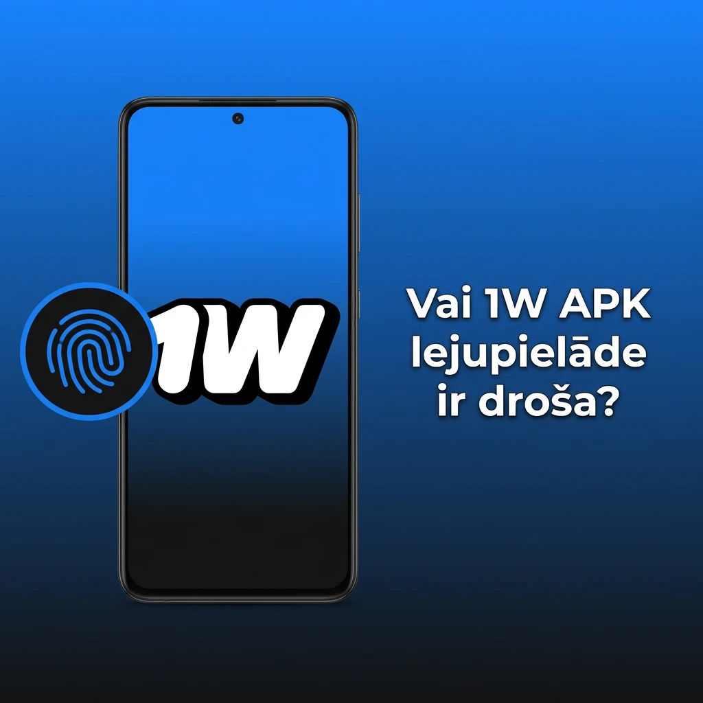 1W lietotne ar Curaçao licenci, SSL šifrēšanu un drošu APK lejupielādi no oficiālās vietnes